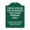 Signmission These Spaces Are Reserved For Guest Parking Heavy-Gauge Aluminum Sign, 24" x 18", GW-1824-9877 A-DES-GW-1824-9877 - alternate 1